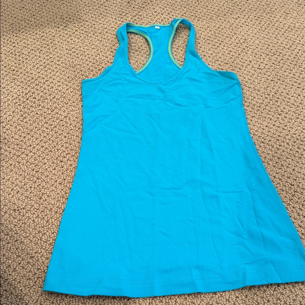 Lululemon Women's Blue Racerback Tank Top